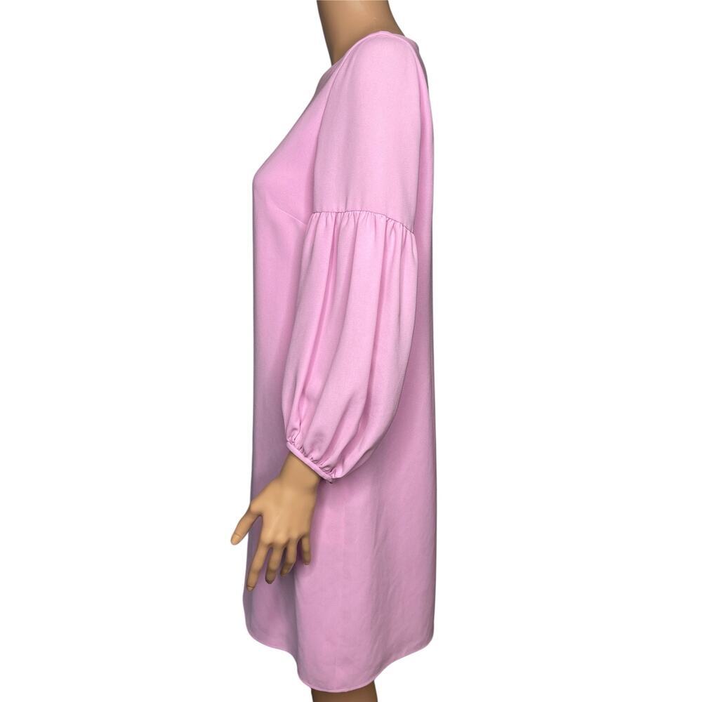 Lafayette 148 NY Karlie Finesse Crepe Shift Dress size S Pink Office Career - Picture 4 of 11